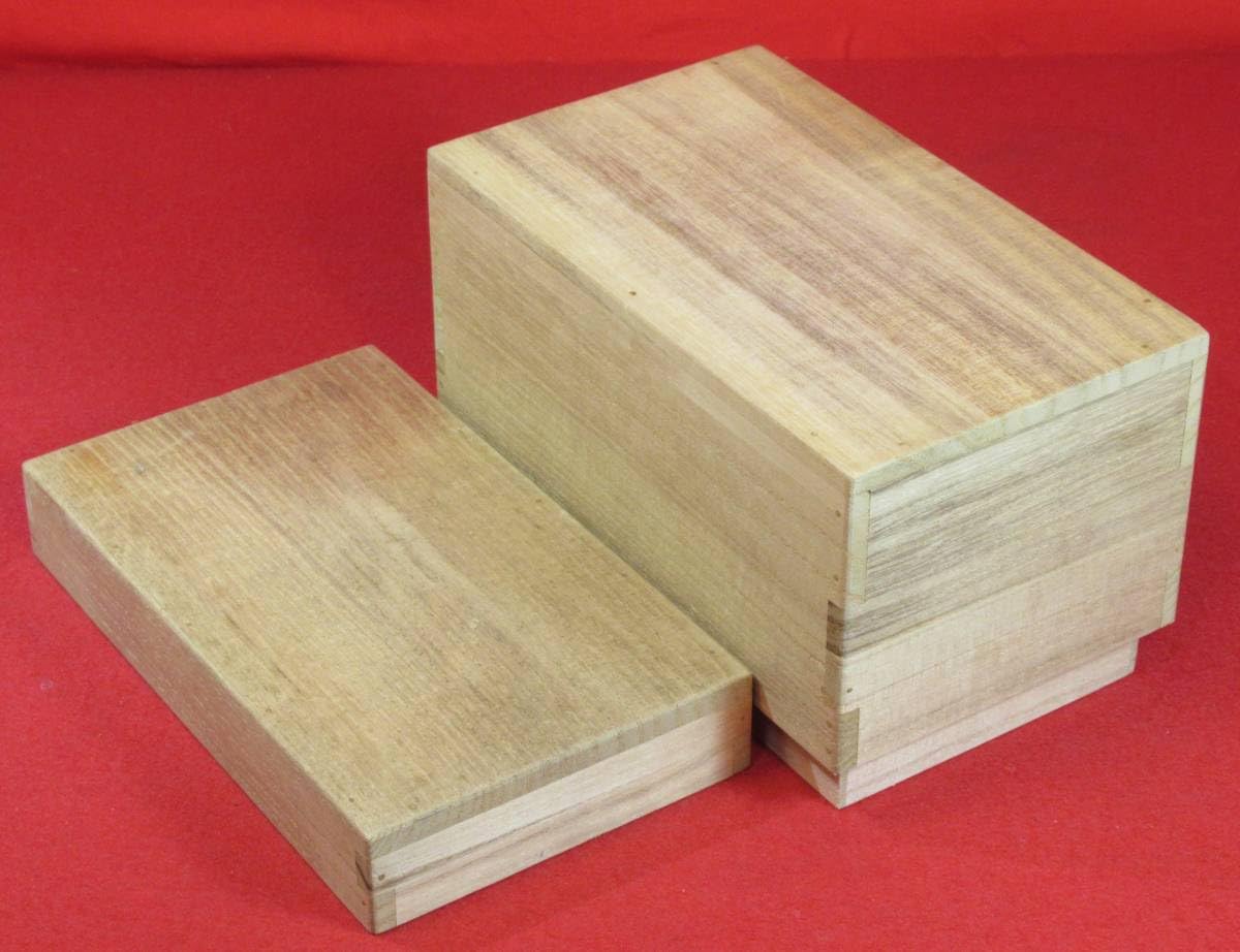 Amazon.co.jp: 茶道具『茶通箱桐天然木白生地』木工芸現代工芸茶道教室